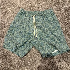 Men’s Fair Harbor Floral Green Swim Shorts